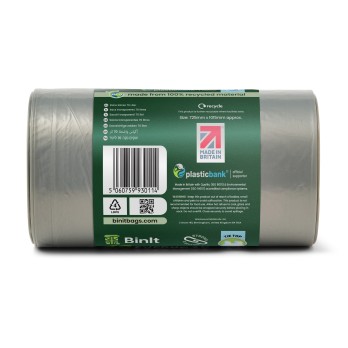 Everyday Use 40 Clear Large 70L Strong & Secure, Tear Resistant, Tie Top Recycling Sacks, Bin Bags